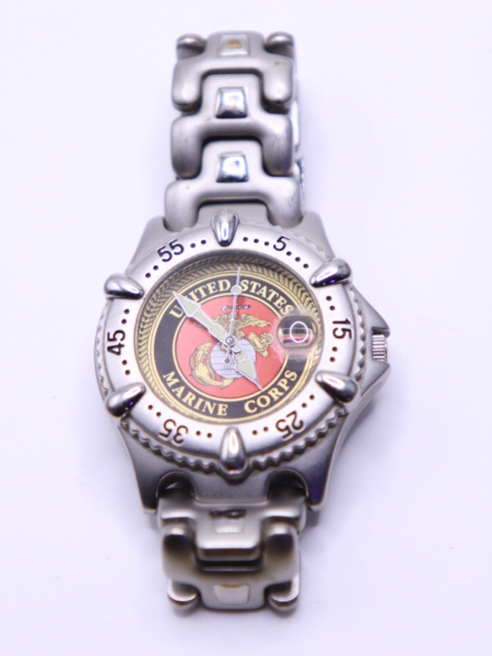 United States Marine Corps Watch - Red and Gold Dial unisex works new battery